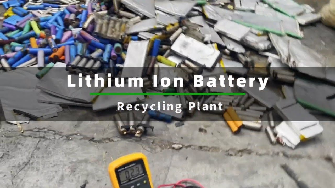 Turning Li-ion Battery into Black Mass: Lithium Battery Recycling Plant