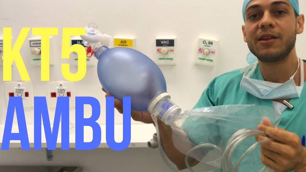 AMBU e KT5 na intubação orotraqueal