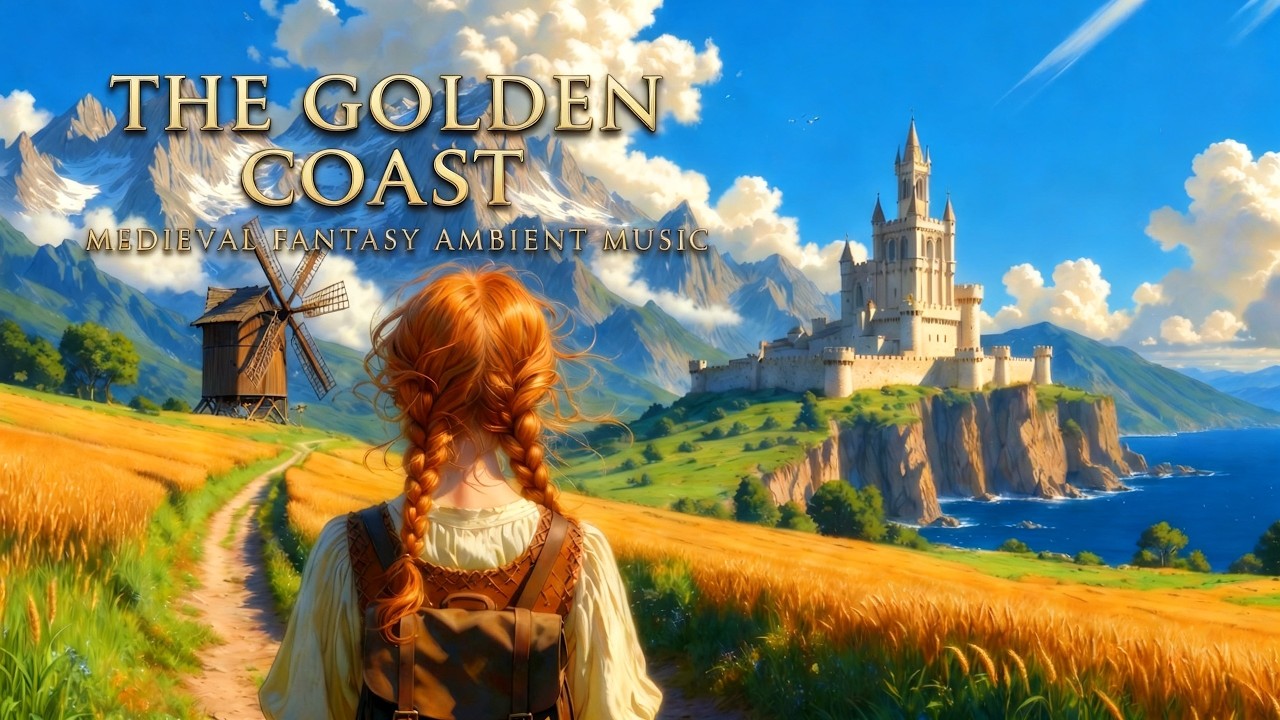 The Golden Coast | Medieval Fantasy Ambient Music for Flow State & Deep Work
