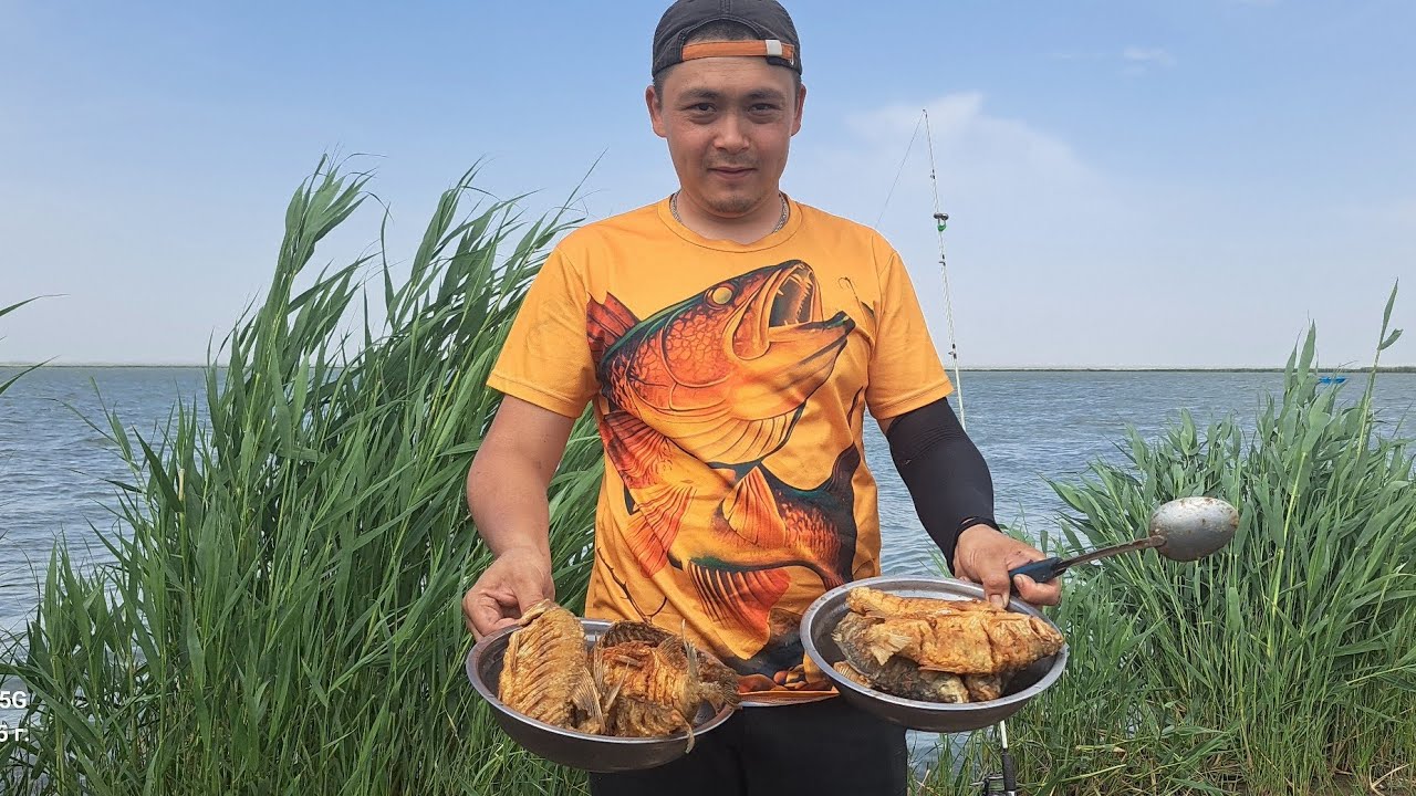 Балық аулау. Балықшлар демалысы Өсек көлі