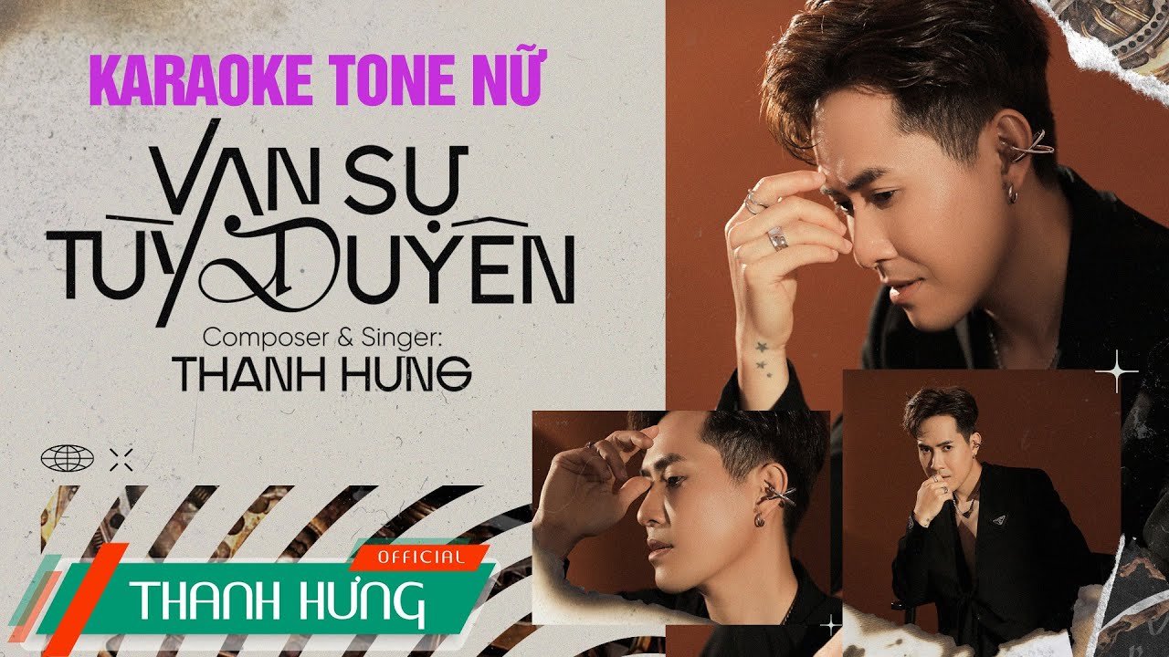 KARAOKE VẠN SỰ TÙY DUYÊN - THANH HƯNG | TONE NỮ BEAT CHUẨN GỐC