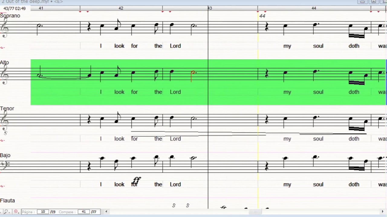 Out of the Deep - Requiem John Rutter - ALTO 2 guía de estudio