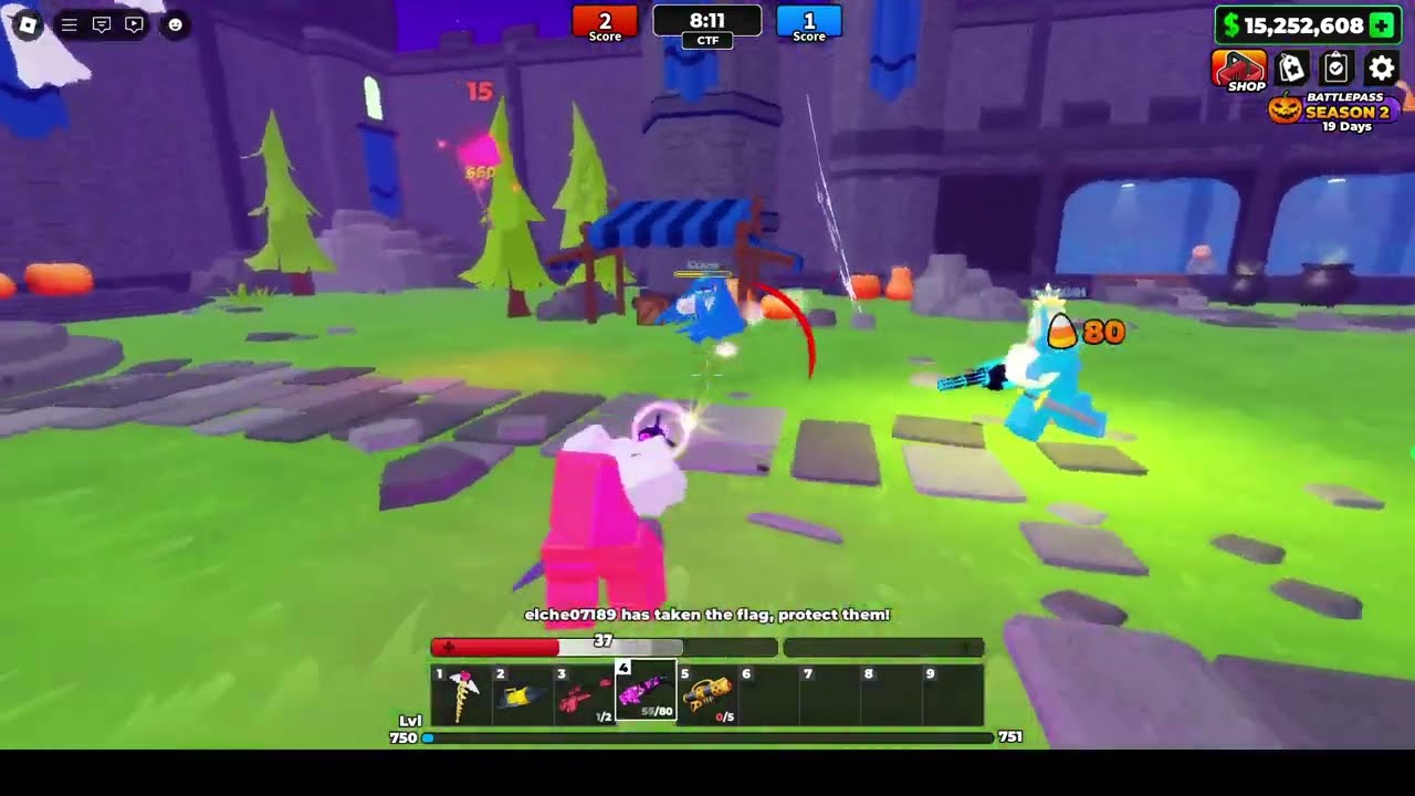 Flag Wars! - Jack-O-Launcher gameplay