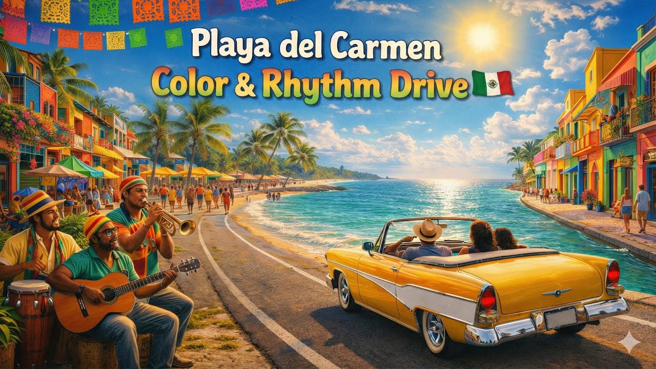 Playa del Carmen | Color & Rhythm Drive 🇲🇽