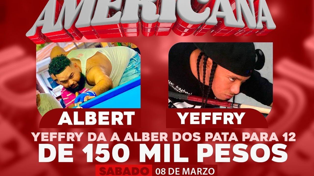 Albert 🆚 Jefry | americana | Jefry da ventaja 2 pata para 12