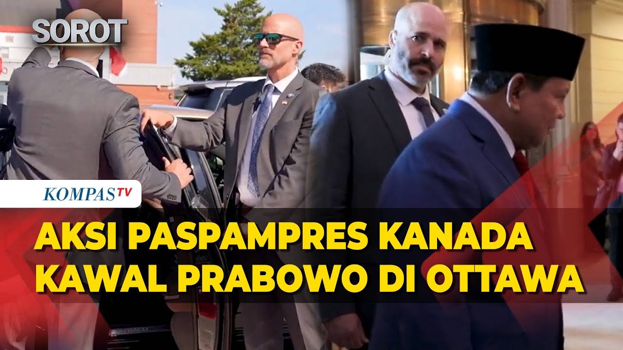 Sigap! Aksi Paspampres Kanada Kawal Presiden Prabowo Tiba di Ottawa