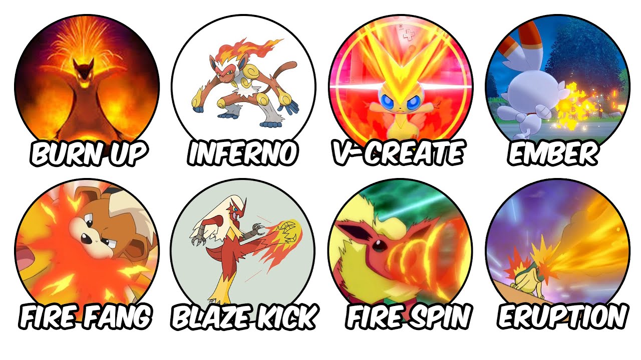 Every Pokemon Fire Type Move Explained In 26 Minutes