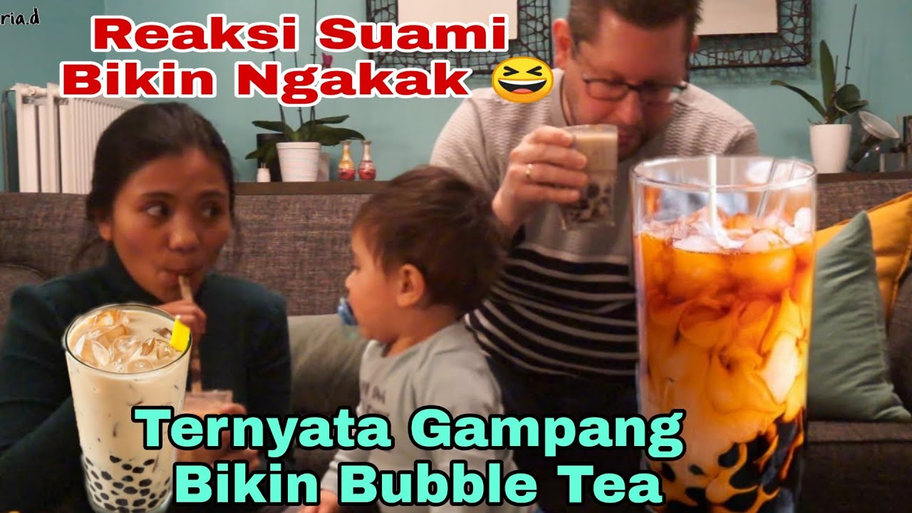 PERTAMA KALI BIKIN BUBBLE TEA DI RUMAH, REAKSI SUAMI SAMPE SEGITUNYA