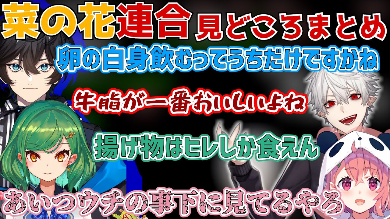 【葛葉】5秒でわかる菜の花連合おもしろシーンまとめ【にじさんじ/切り抜き/Vtuber】