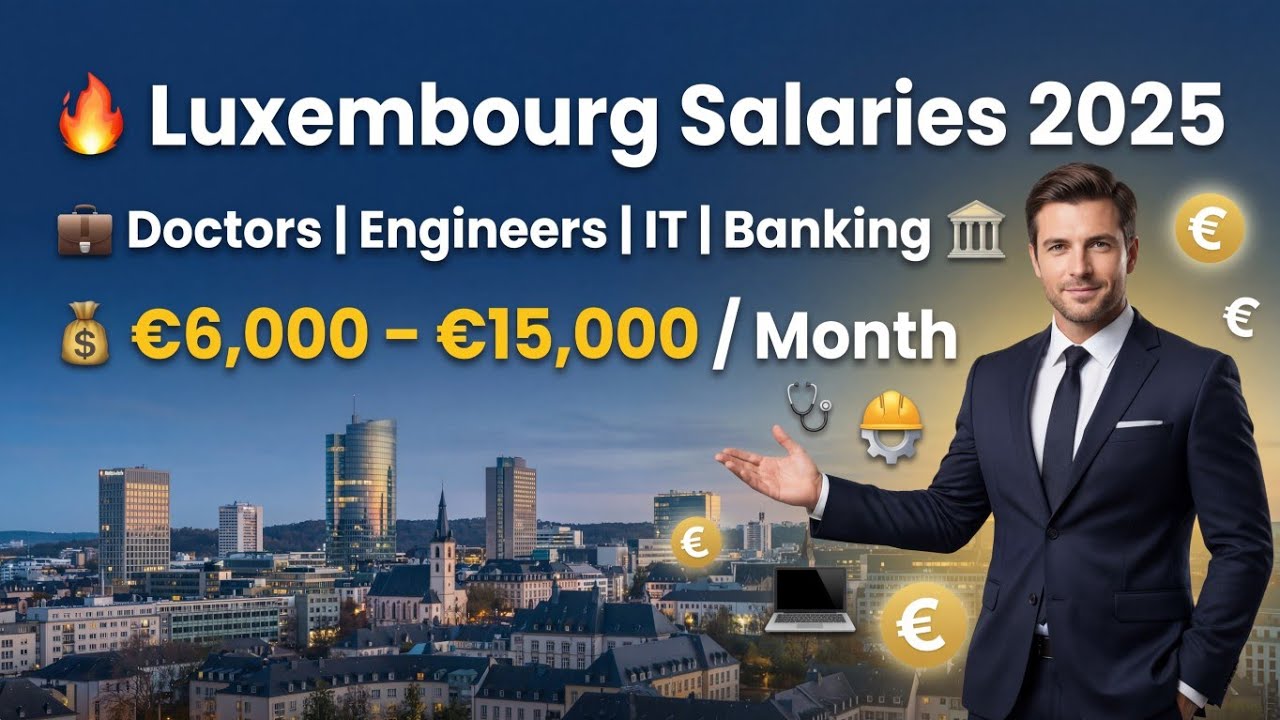 Luxembourg Salaries 2025 | Salary Breakdown for Doctors, Engineers, IT, Banking & Other Professions