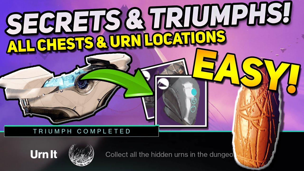 Destiny 2: Complete Prophecy Dungeon Guide Urns, Secret Chests, Emissary Whisperer | Urn It Triumph