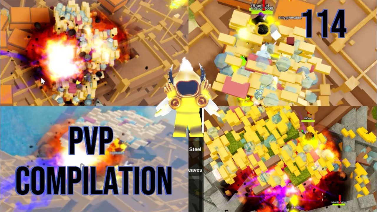 PVP COMPILATION #114 (WARRING 3 CLANS 4PF ETERNAL & randoms) [Booga Booga Reborn]