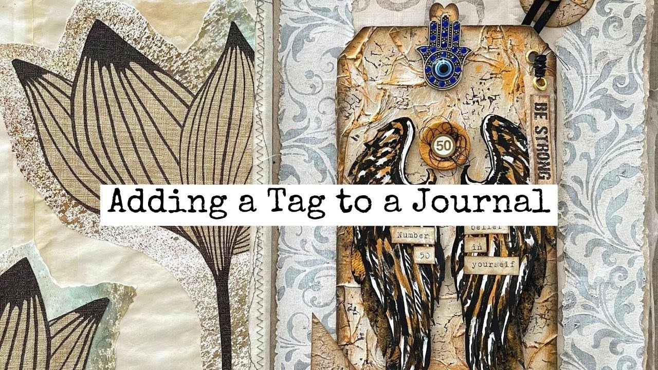How To Add A Double-Sided Tag To A Journal! Junk Journal Snacks #34