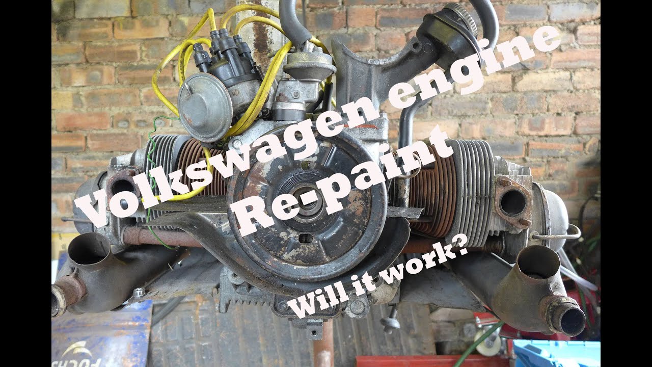Volkswagen Beetle Engine repaint.