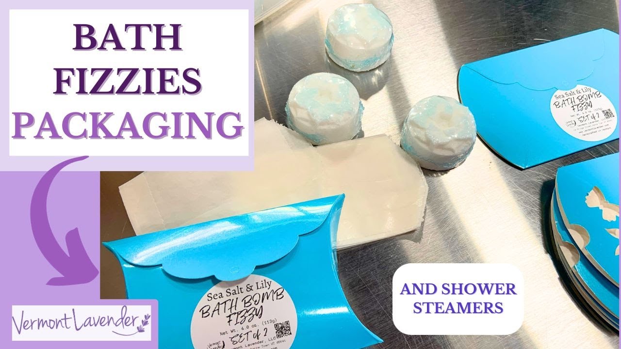 Packaging Bath Bomb Fizzies | Shower Steamers | Pillow Box Ideas