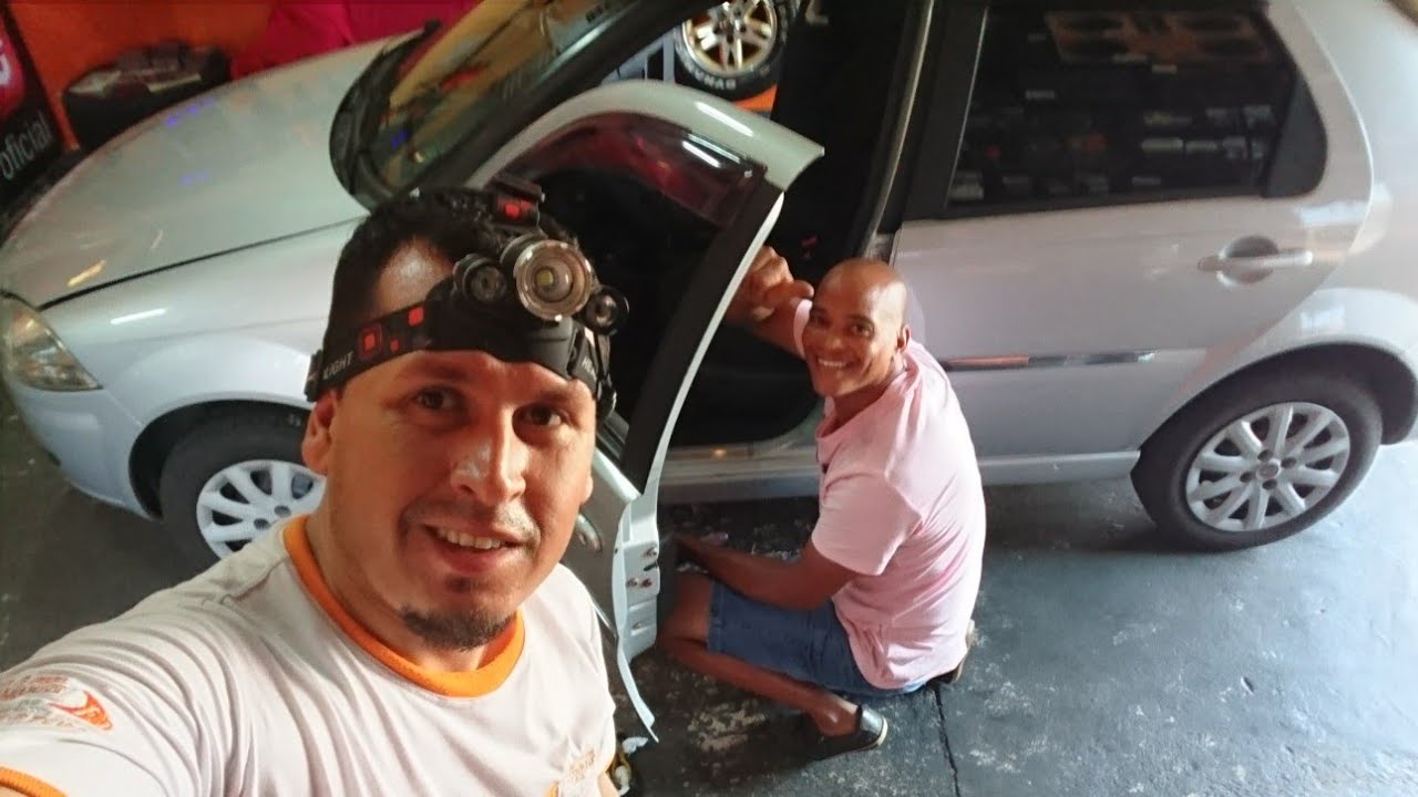 instalando central multimidia e câmeras de ré.. Fiat siena e dicas de instalação