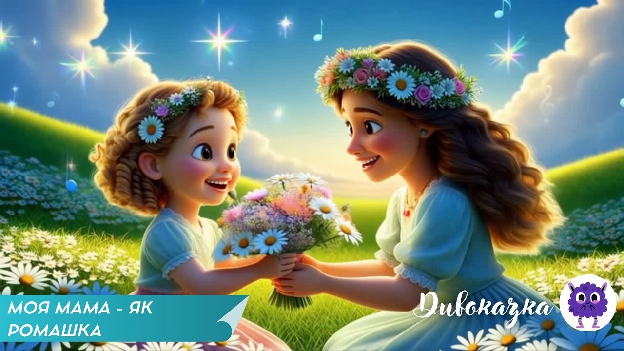 МОЯ МАМА -  ЯК РОМАШКА🌸💖| Дитяча пісня до дня матері