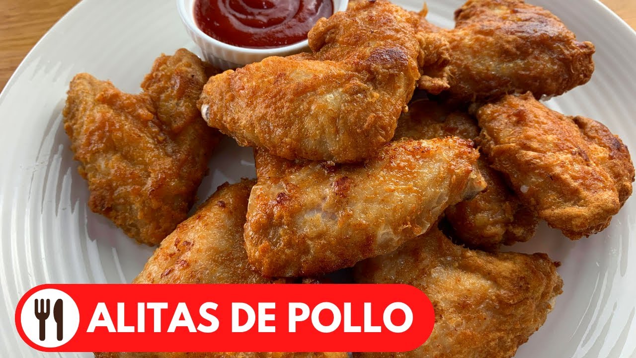 ALITAS DE POLLO FRITAS | SUPER CRUJIENTES Y FACIL DE HACER