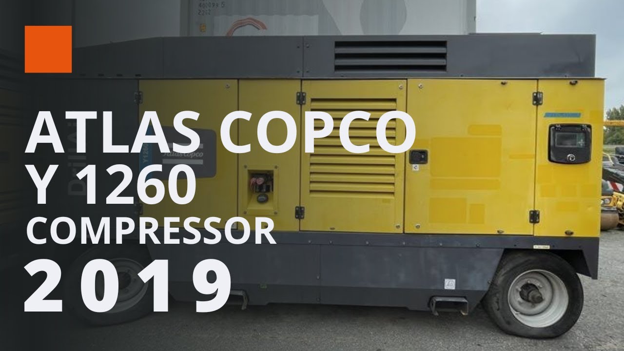 Atlas Copco Y 1260 Borewell Drilling Compressor | 35 bar High Pressure Used Unit