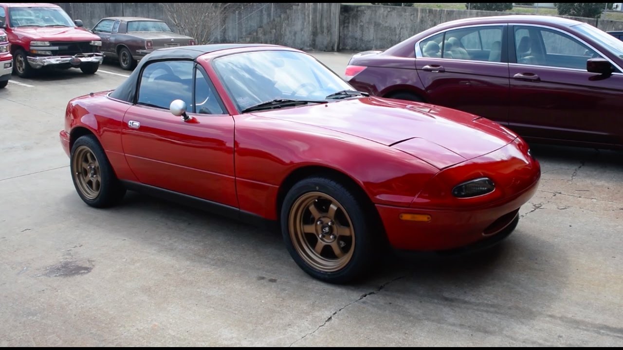 THE MIATA'S NEW WHEELS!!