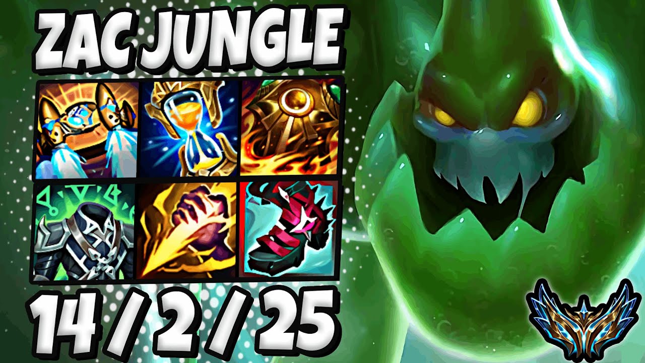 Zac Jungle vs Master Yi [ OTP ] Lol Korea Challenger Patch 25.24 ✅