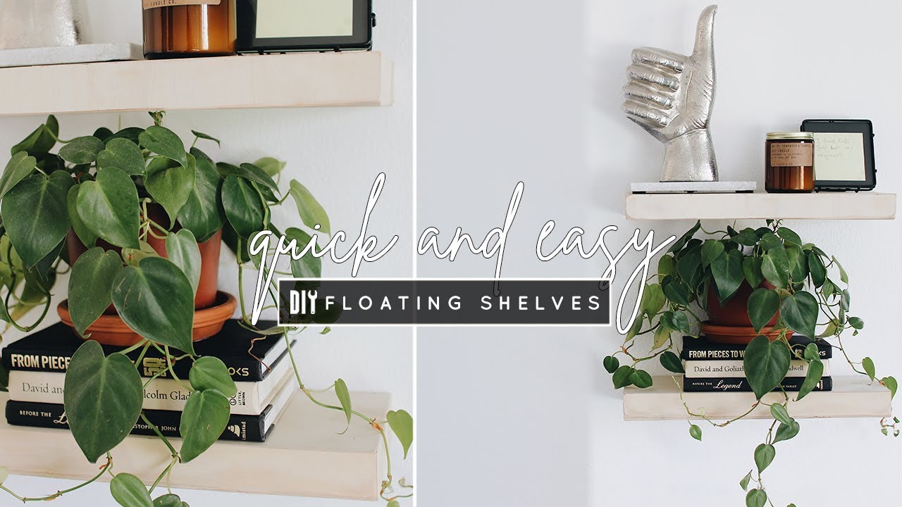 DIY Easy Floating Shelves