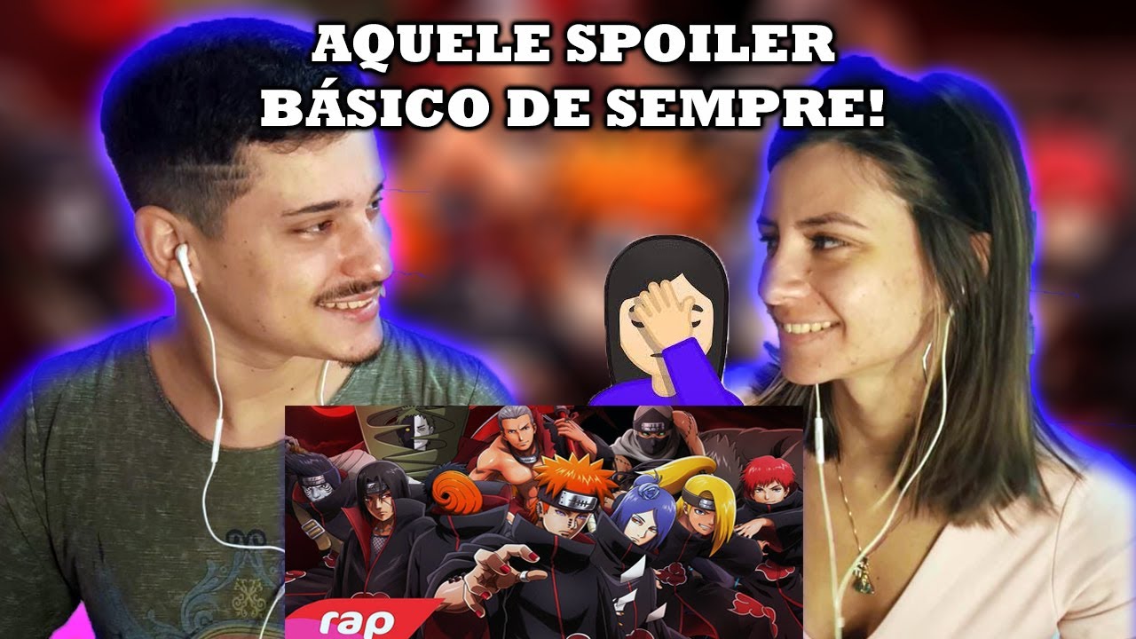 REACT EM CASAL | 7 MINUTOZ - Rap da Akatsuki (Naruto) - OS NINJAS MAIS PROCURADOS DO MUNDO