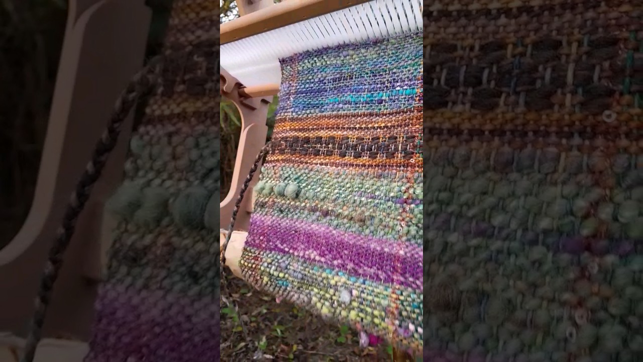 Weaving On The Loom #weaving #rigidheddleweaving #handweaving