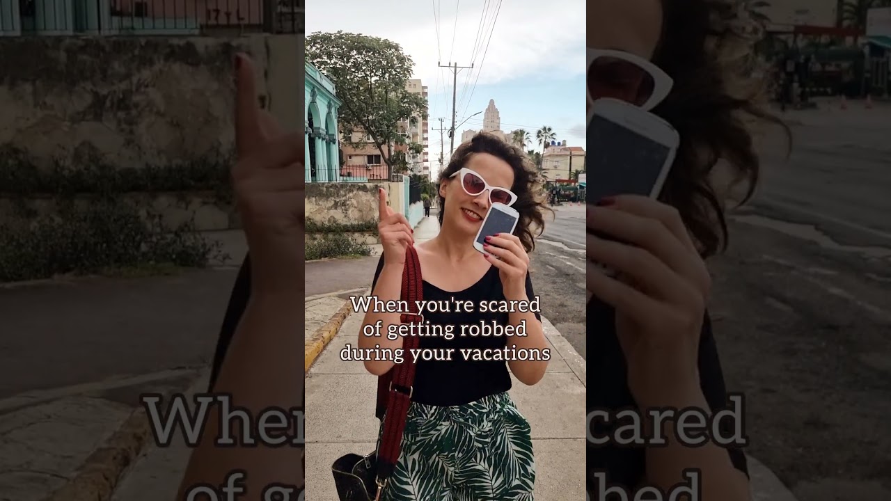 Safety travel hack for your trip to Havana or Cuba! Protect your phone from robbery
