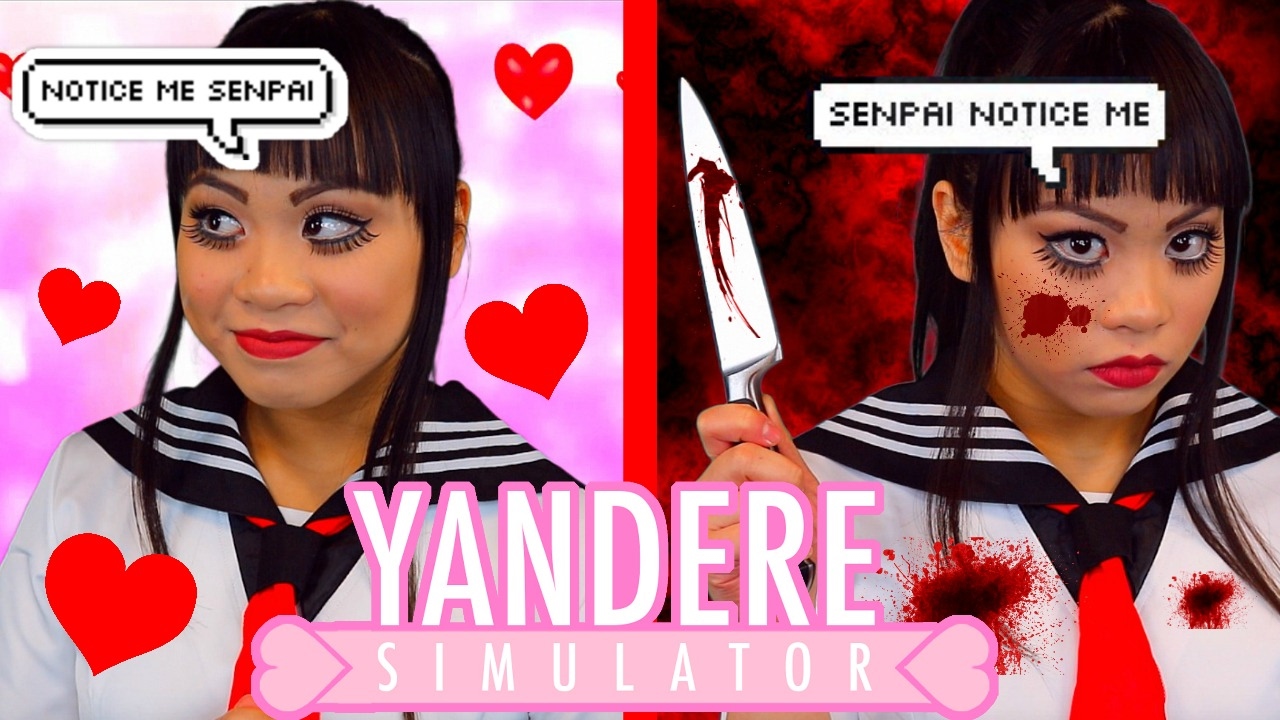 NOTICE ME, SENPAI!!! “Yandere Simulator” Cosplay and Makeup Tutorial! | Little Red Alice