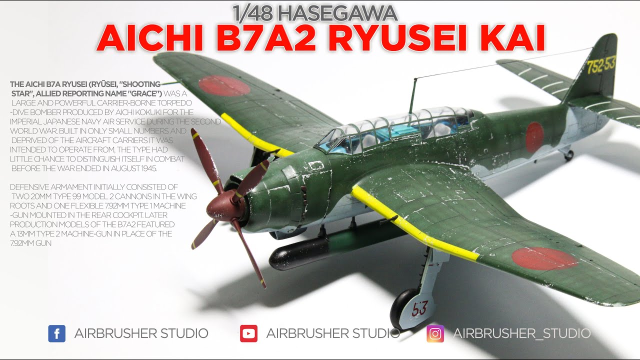 Aichi B7A2 Grace - 1/48 Hasegawa SCALE MODEL
