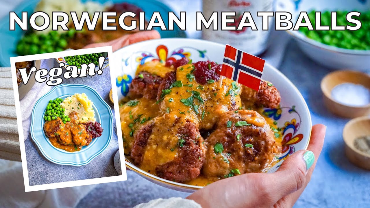 Norwegian Meatballs with Gravy 💙 VEGAN FAMILY RECIPES Ep. 1