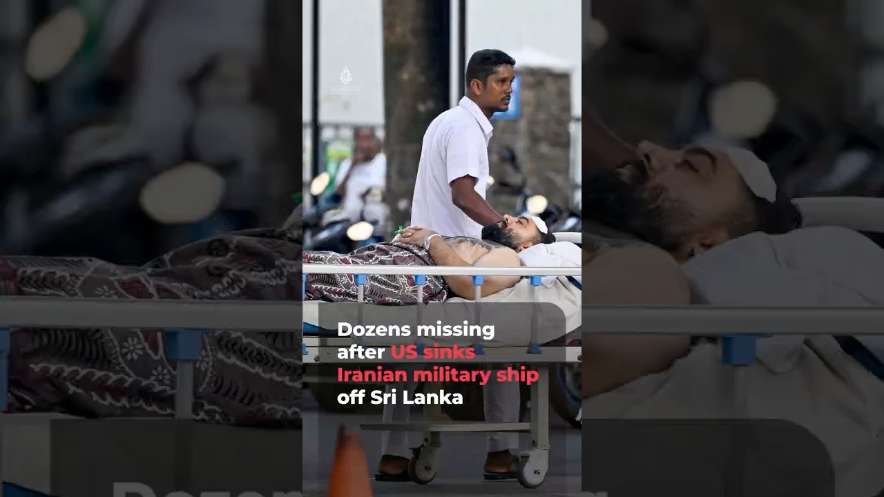 Dozens missing after US sinks Iranian military ship off Sri Lanka | AJ #shorts
