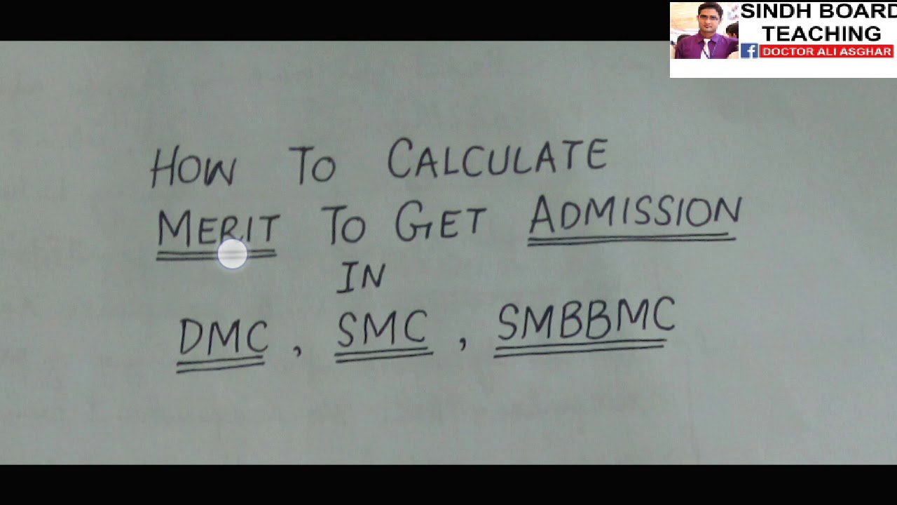 How to Calculate Merit to Get Admission in DOW Medical College