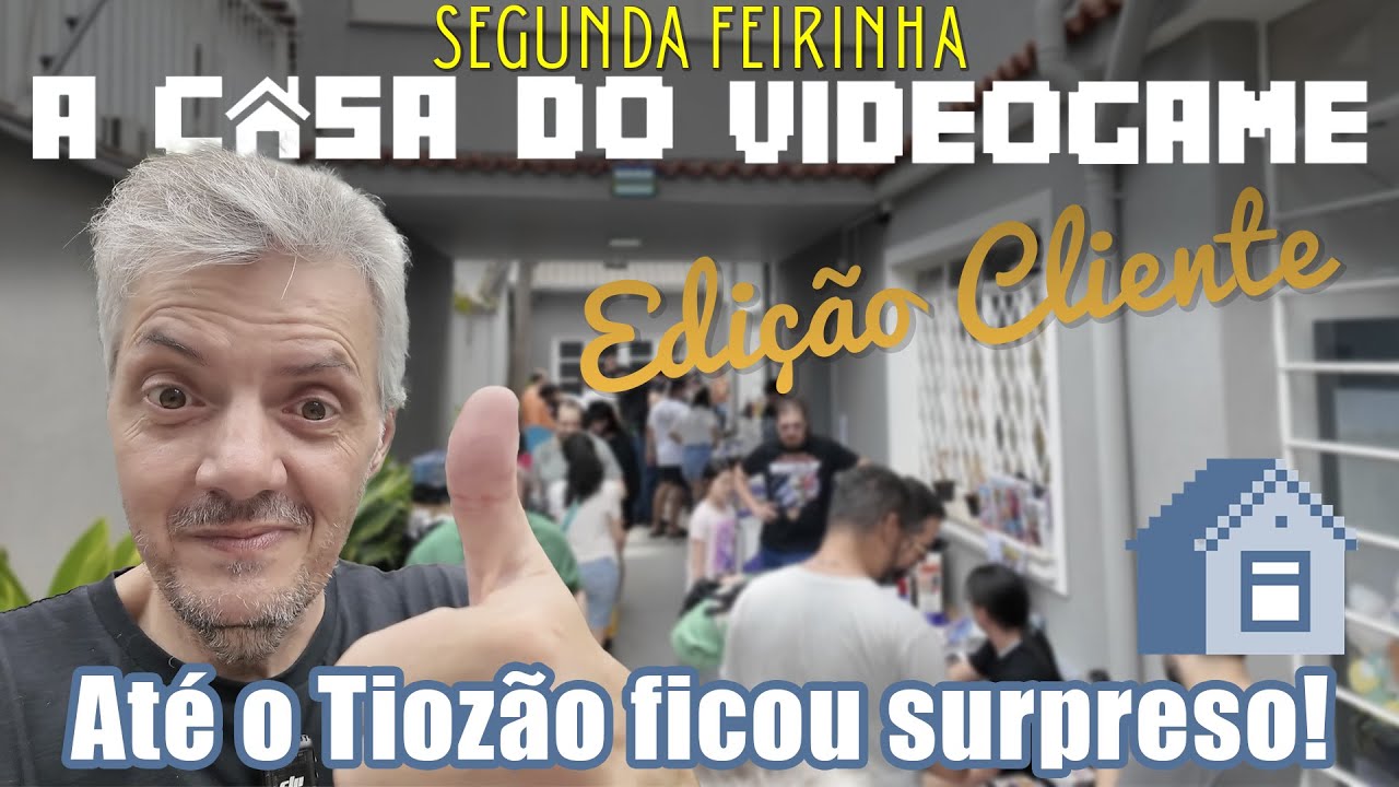 Na Feirinha da Casa do Videogame os clientes são os vendedores