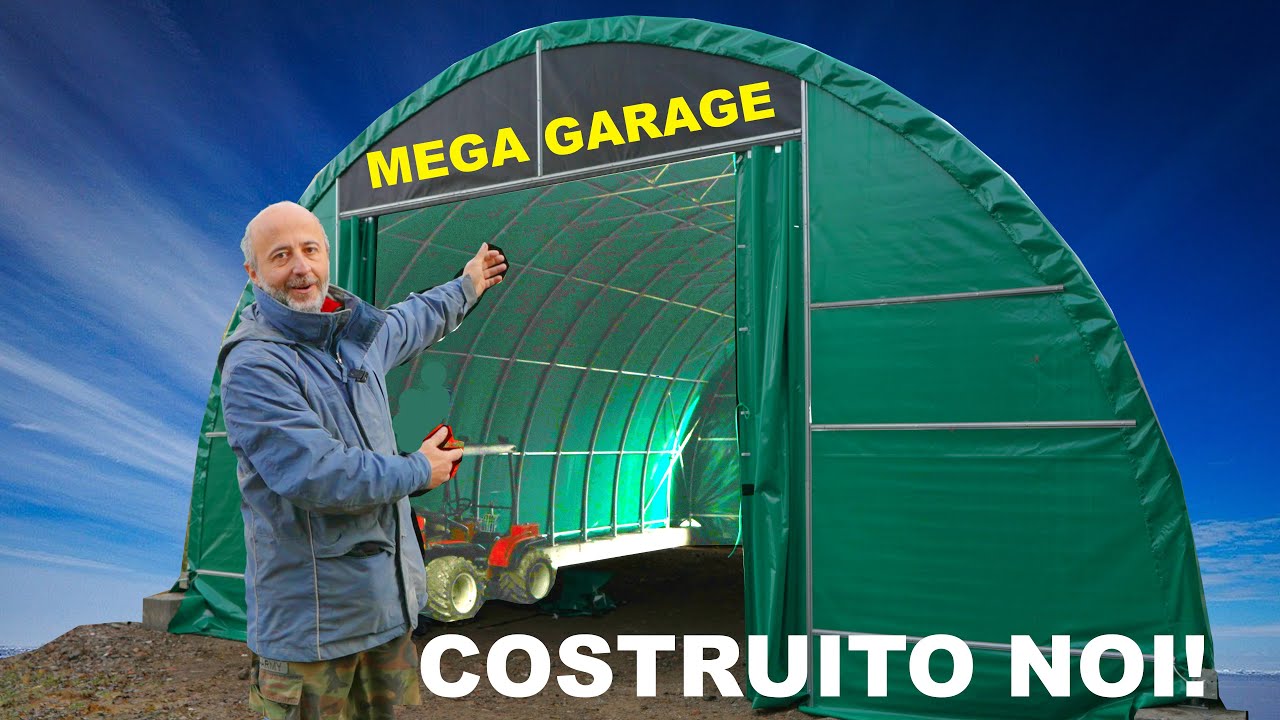 Mega Garage montato. Ricovero attrezzi per tutti i nostri mezzi di MonteMarzano!
