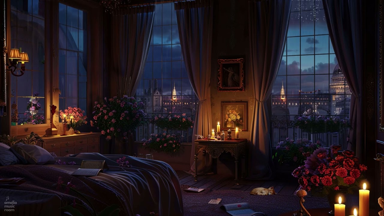 Thunderstorm & Rain in your bedroom in Bridgerton 👑1800s London, Rain Sounds for Sleep, Ambience S3