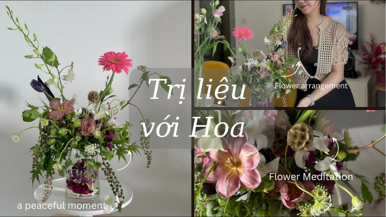 #129. C&aacute;ch cắm hoa nghệ thuật tự nhi&ecirc;n v&agrave; trị liệu t&acirc;m hồn.
