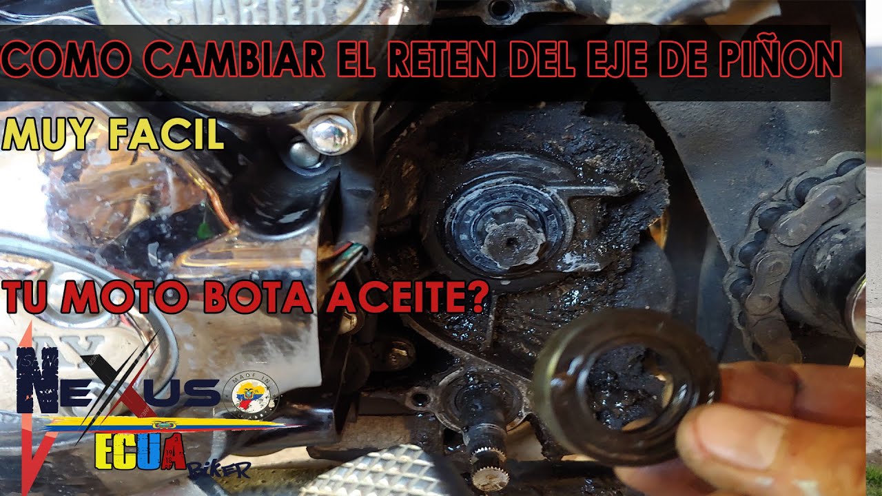 Como cambiar RETENES   MUY FÁCIL/Fugas de aceite por el piñón?.(SOLUCIÓN)