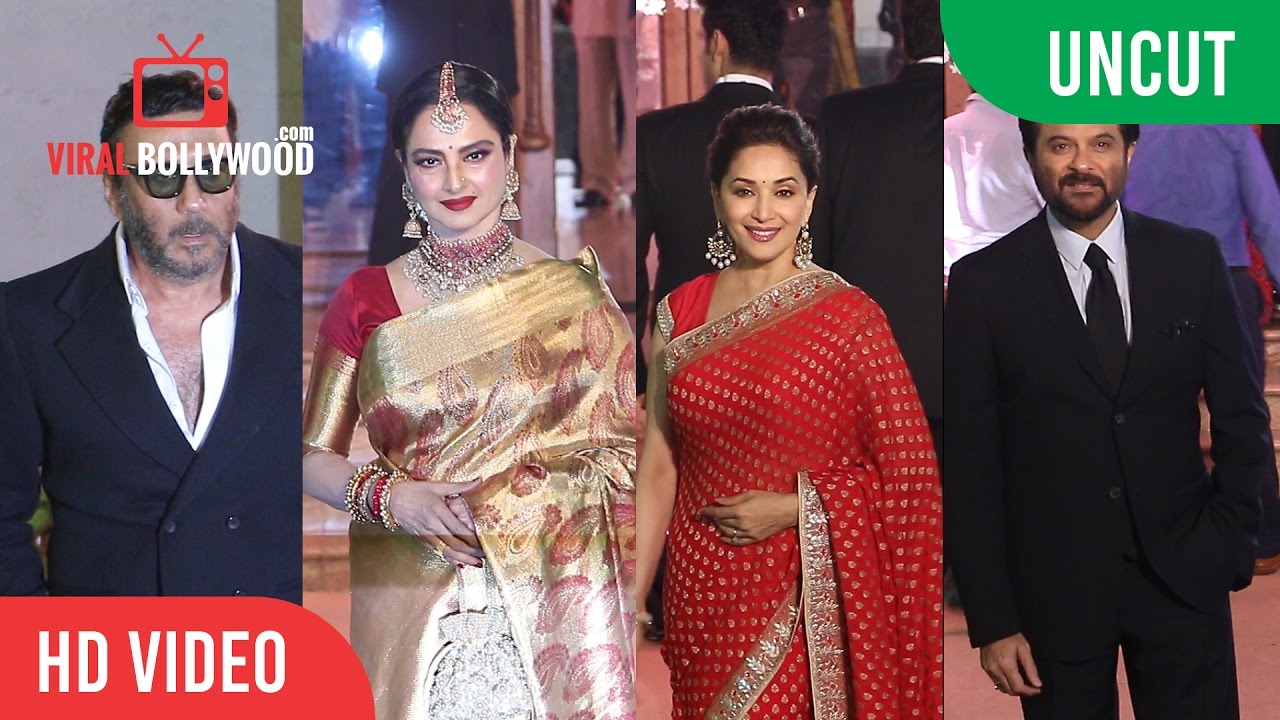 UNCUT - Wedding Reception Of Stylist Shaina Nath | Rekha, Madhuri, Jackie Shroff And Many More...