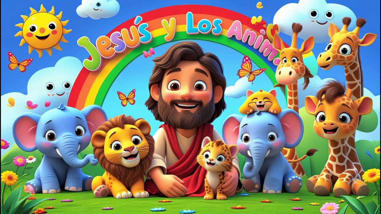 Jesús y los Animales🦁🐷- Canción Infantil🎶🌈