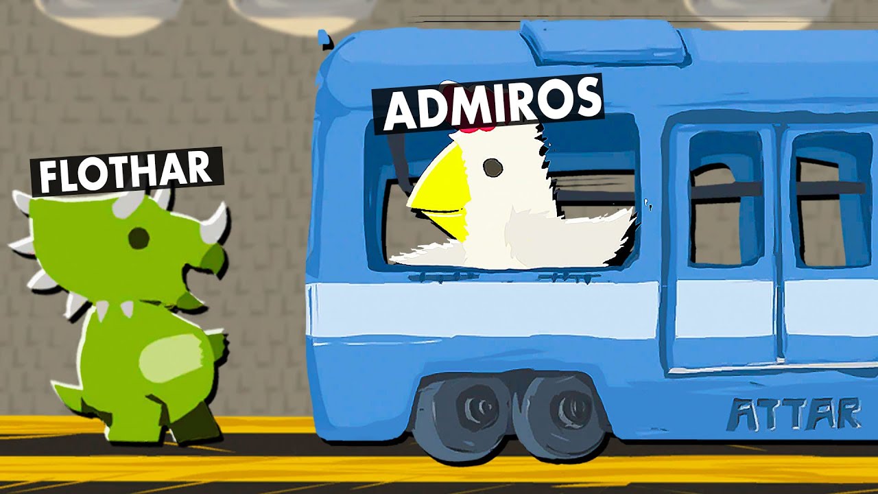 ROZPĘDZONY POCIĄG + TOR PRZESZKÓD TO BYŁ ZŁY POMYSŁ... ULTIMATE CHICKEN HORSE