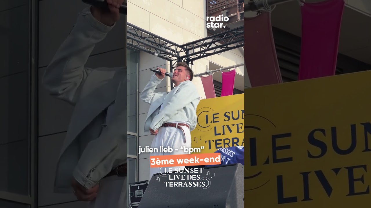 Julien Lieb interpr&egrave;te &ldquo;bpm&rdquo; sur la sc&egrave;ne des Sunset Live des Terrasses #julienlieb