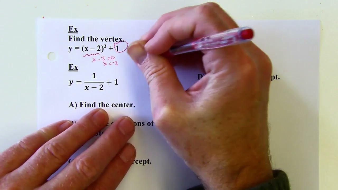 Algebra 2 - Big Ideas - 7.2.1 Video Tutorial - Graphing Rational Functions