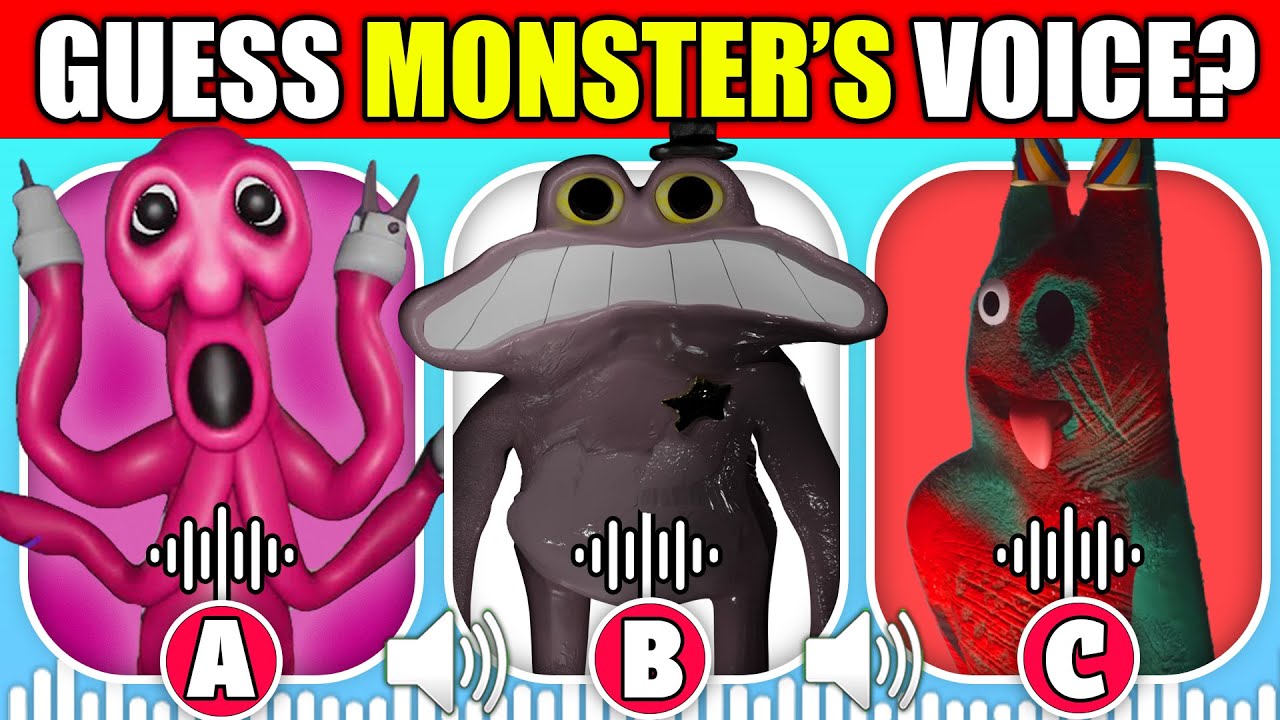 Guess The Monster's Voice! | Garten of Banban 7 | Syringeon, Dead Banban, Sad Sheriff Toadster