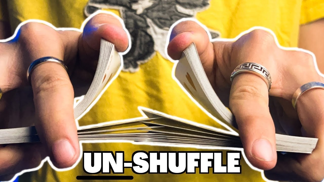 How to UN-SHUFFLE Playing Cards!