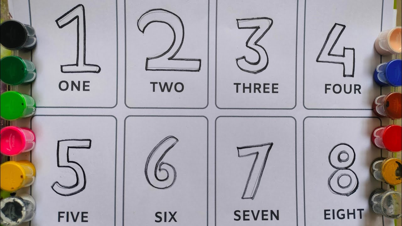 Learn 1 to 8 Numbers with Spelling | Numbers for Kids | Kids Learning Video