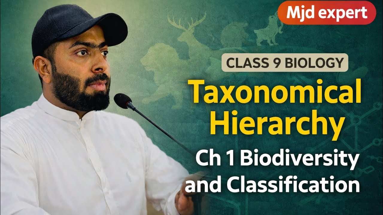 Taxonomical Hirarchy 9th biology|biodiversity and classification