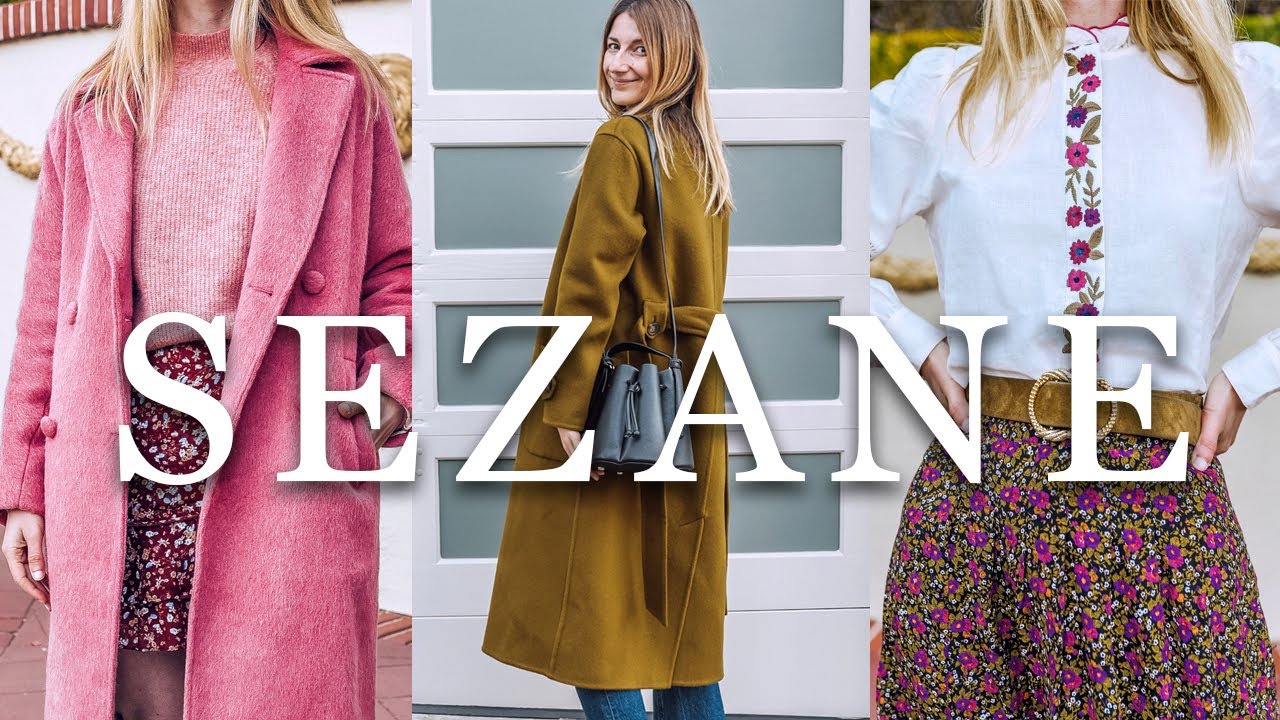 Sezane Haul Fall Collection Try-On | Jim Coat, Mederick Coat, Alicia Skirt, Cyrano Pant, Megan Shirt