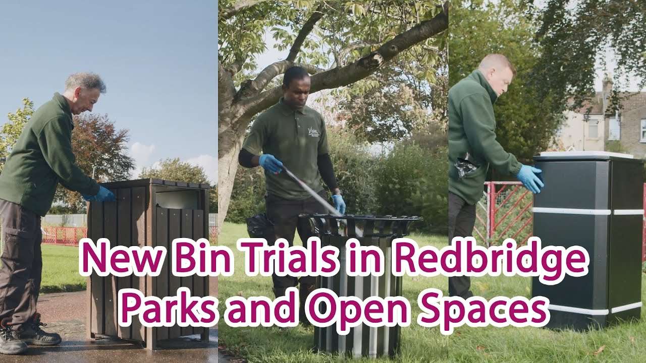 Bin Trials in Redbridge parks